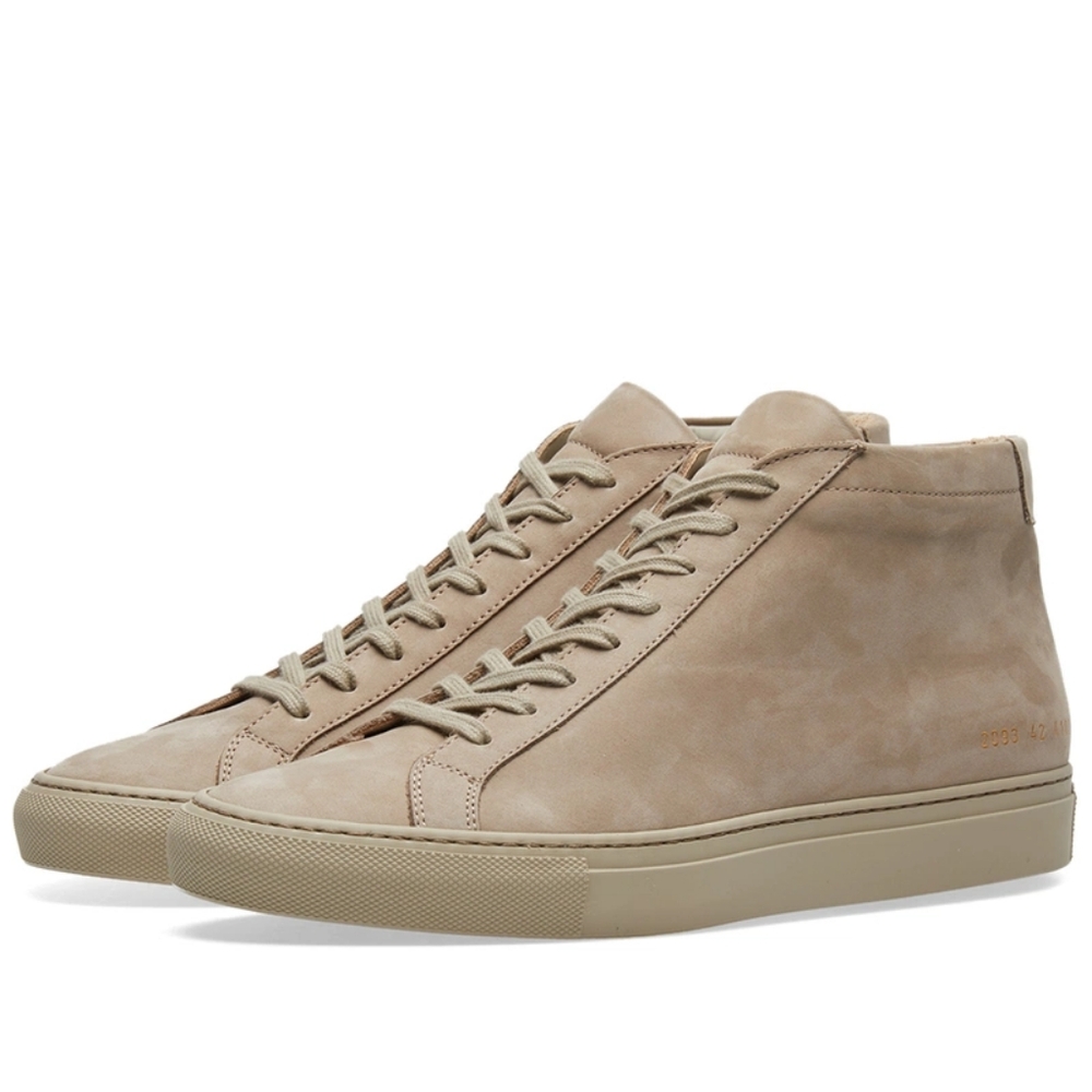Common Projects Nubuck Original Achilles Mid Sneakers